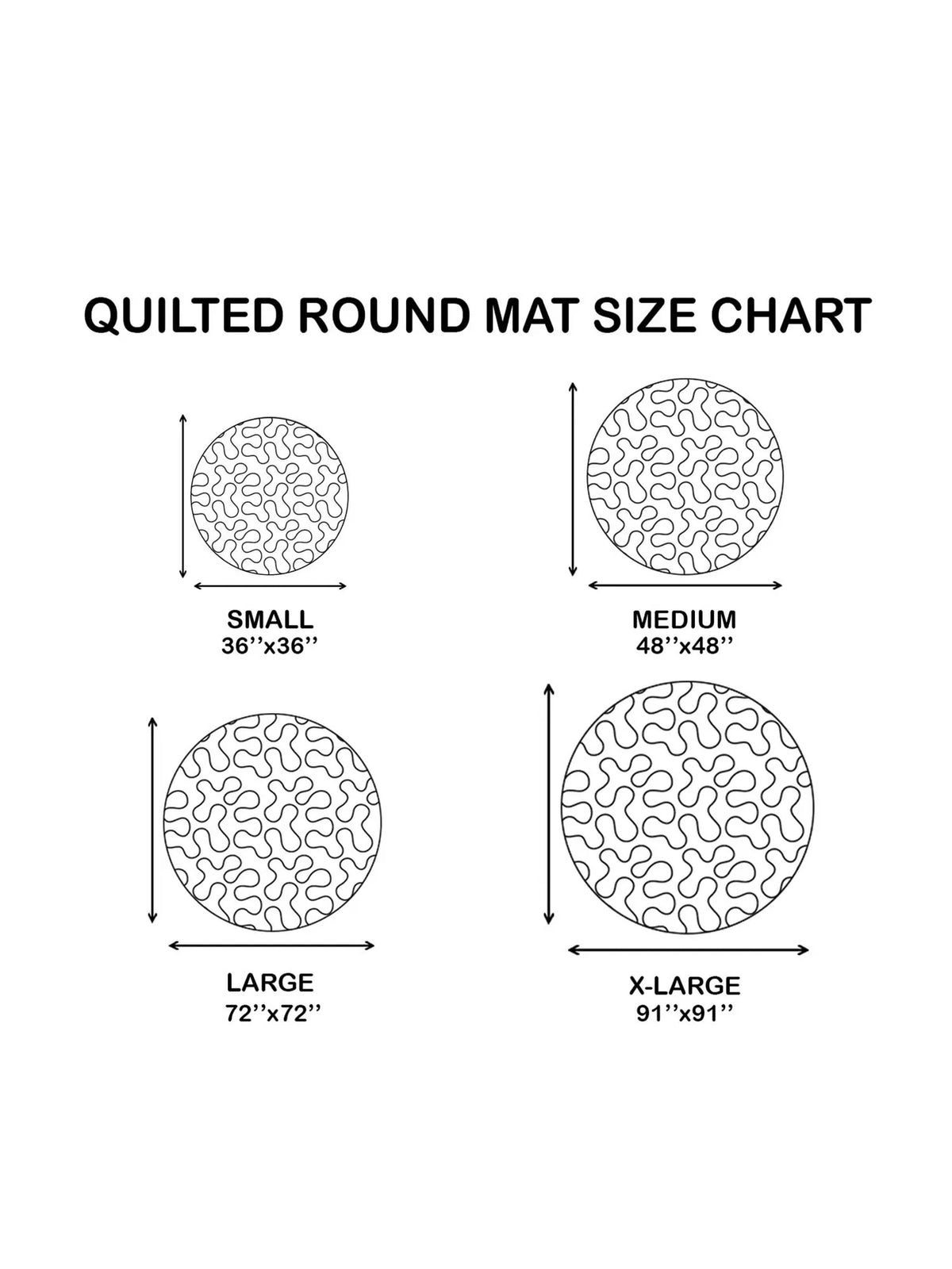Bear Quilted Christmas Round Mat