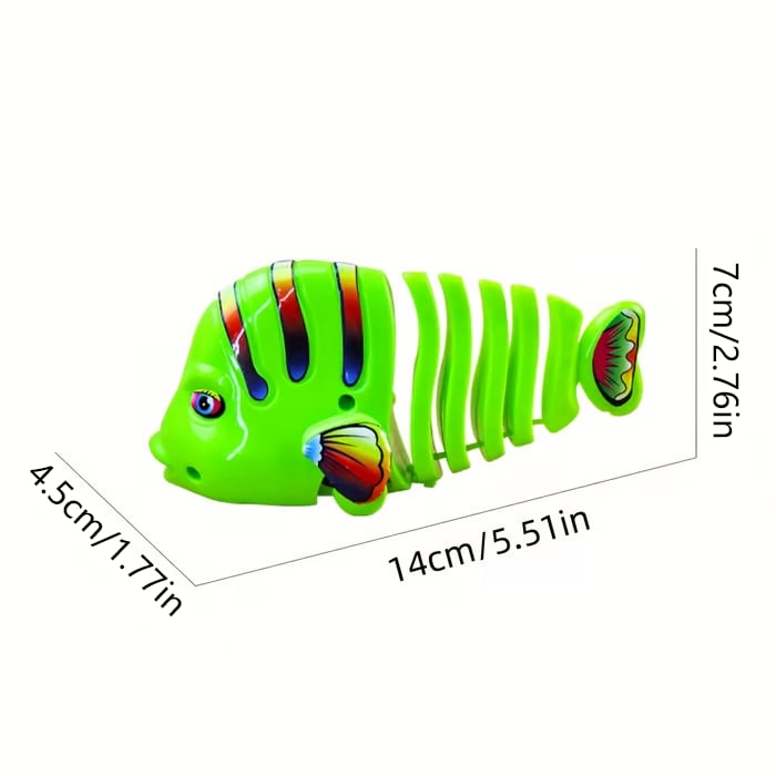 🐟Plastic Wind-Up Wiggle Fish Toys