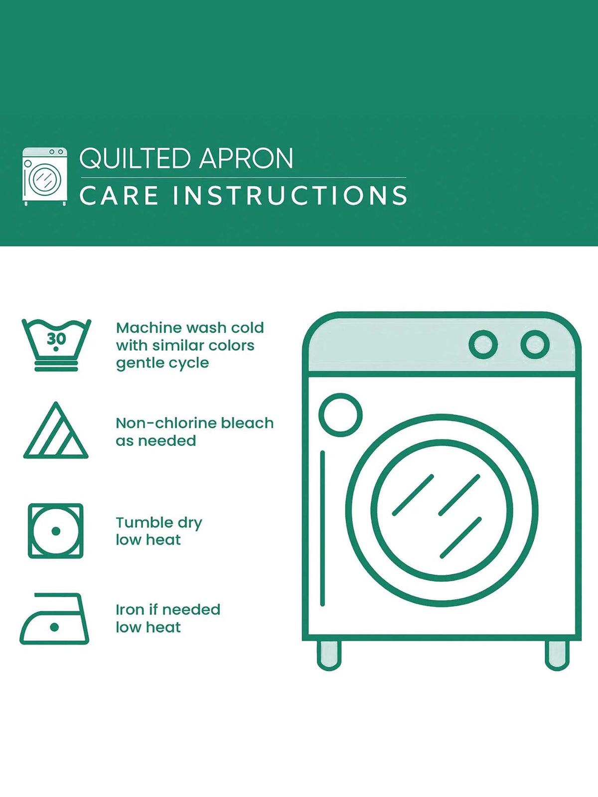 Love Heart Quilted Apron Set (2-Piece) – Padded Apron + Heat-Resistant Oven Mitts