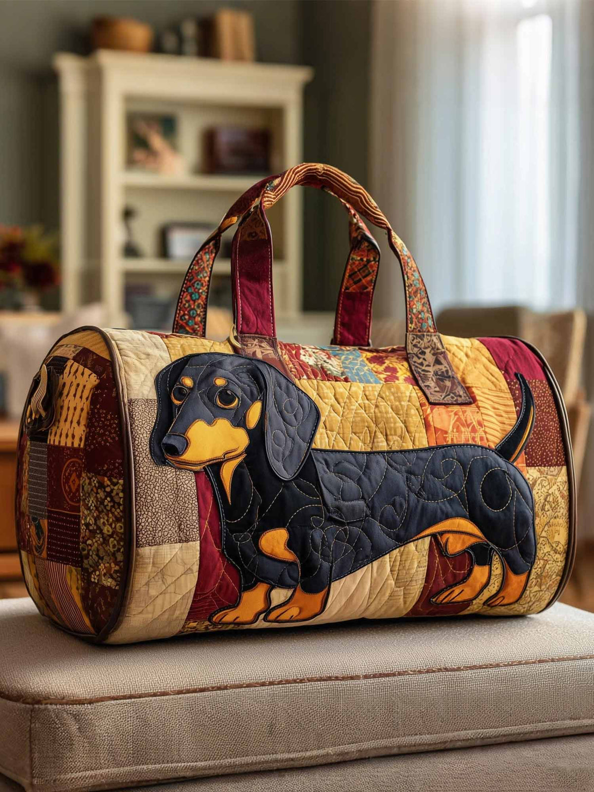 Dachshund Quilted Duffle Bag