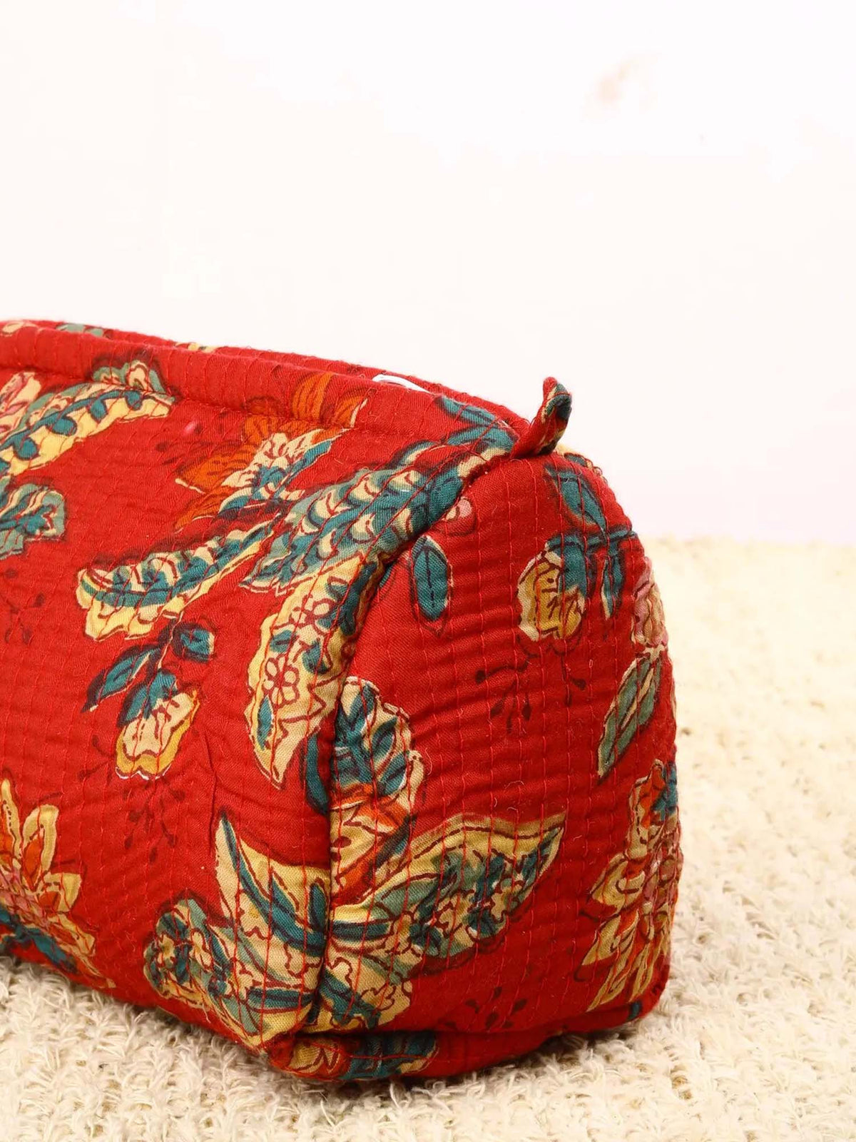 Lily of the Valley Cotton Quilted Cosmetic Bag