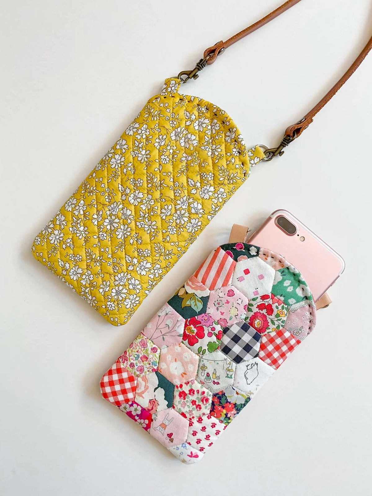 Ocean Quilted Slim Phone Crossbody Bag