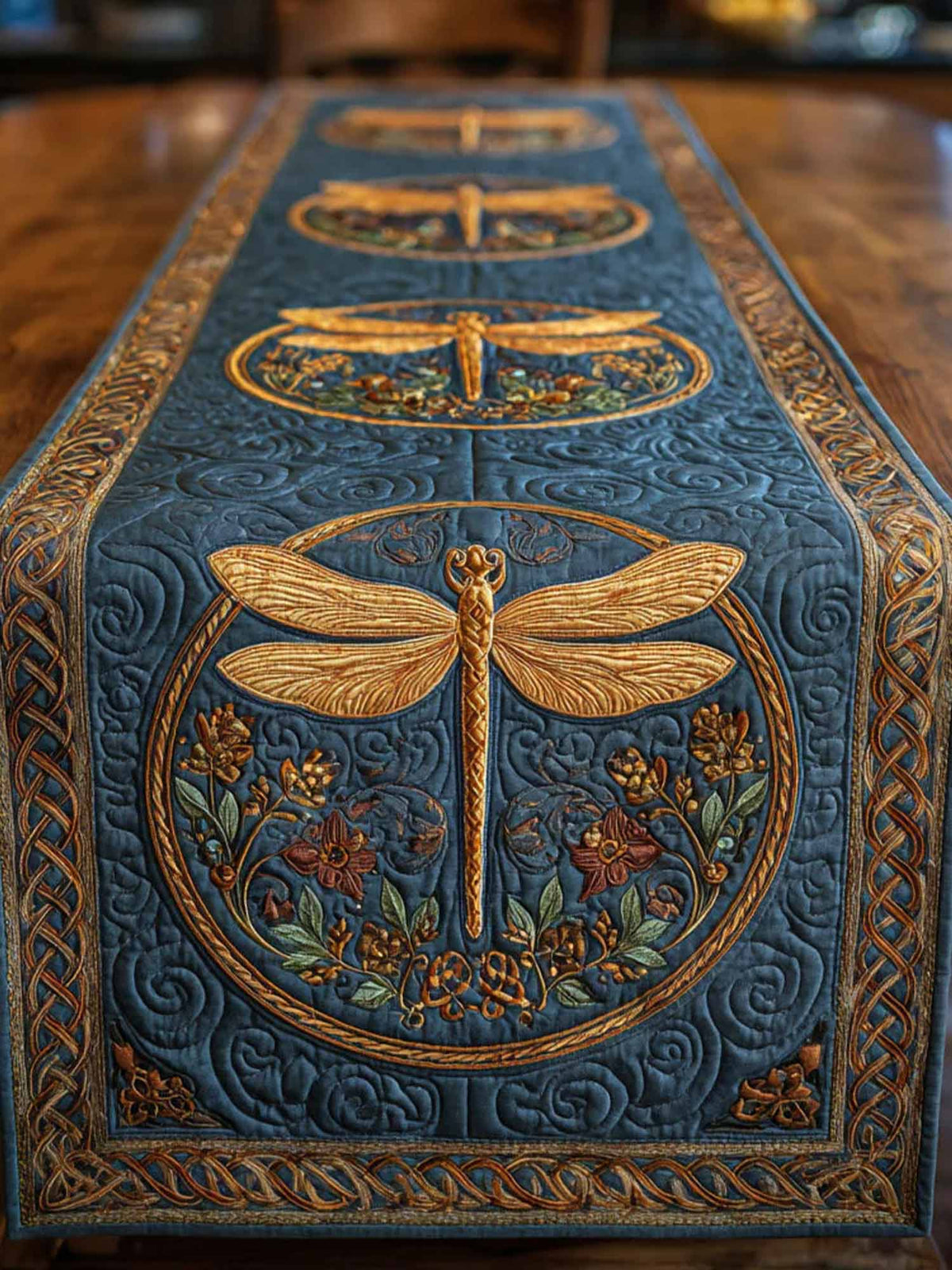 Verdant Dream Quilted Table Runner