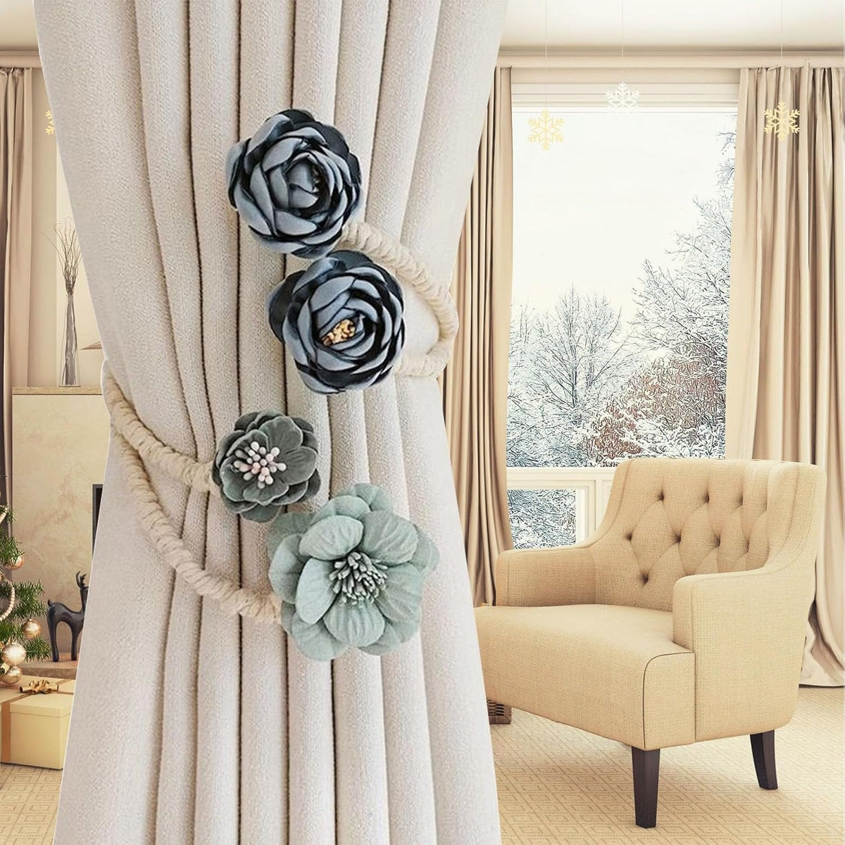 🌸Curtain Tiebacks Clips